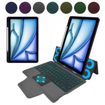 Husa cu Tastatura Techsuit KeyTab Pro pentru Apple iPad Air 11 (2025) / Air 11 (2024) (Negru)
