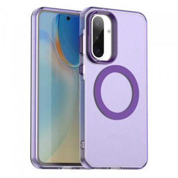 Husa MagSafe pentru Samsung Galaxy A36 A366, Techsuit, CandyCase, Mov