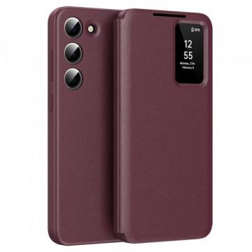 Husa pentru Samsung Galaxy S23 S911, Techsuit, SmartView, Rosie