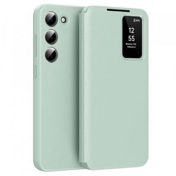 Husa pentru Samsung Galaxy S23 S911, Techsuit, SmartView, Verde