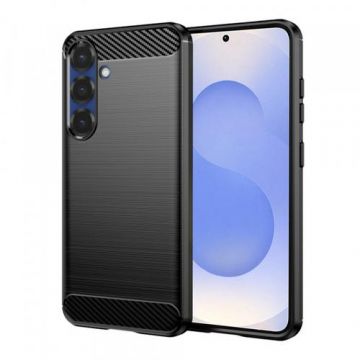 Husa pentru Samsung Galaxy S25 S931, Techsuit, Carbon, Neagra