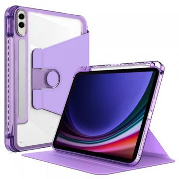 Husa pentru Samsung Galaxy Tab S10+ / Tab S9 FE+ / Tab S9+ Techsuit Crystal Vision (Mov/Transparent)