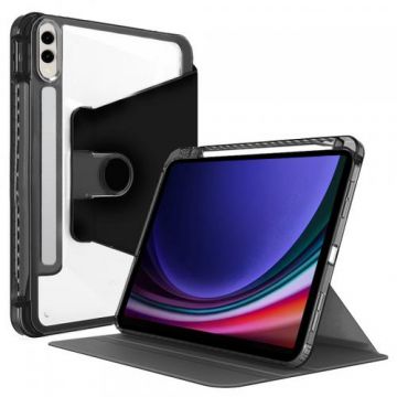 Husa pentru Samsung Galaxy Tab S10+ / Tab S9 FE+ / Tab S9+, Techsuit, Crystal Vision (Negru)