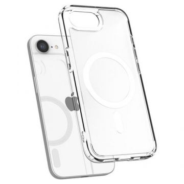 Husa Protectie Spate Spigen Ultra Hybrid, MagSafe, pentru iPhone 16e Frost (Alb)