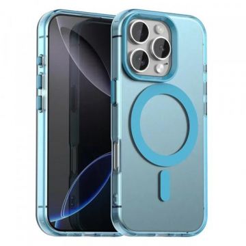 Husa MagSafe pentru Apple iPhone 16 Pro Max Techsuit CandyCase (Albastru)