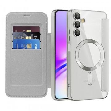 Husa MagSafe pentru Samsung Galaxy A05s A057 Techsuit SmartMag Book (Gri)
