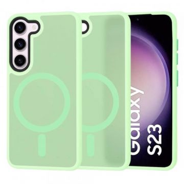 Husa MagSafe pentru Samsung Galaxy S23 S911 Techsuit HaloFrost (Verde)