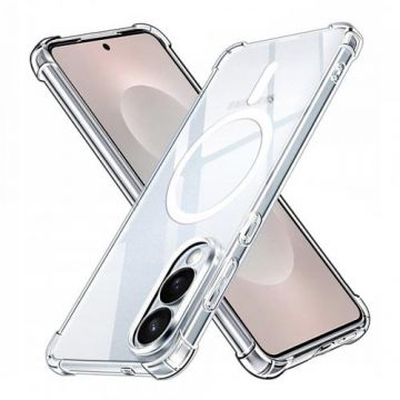 Husa MagSafe pentru Samsung Galaxy S25 Edge S937, Techsuit, Shockproof, Transparenta