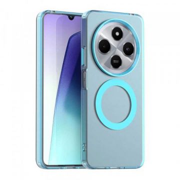 Husa MagSafe pentru Xiaomi Poco C75 / Redmi 14C, Techsuit, CandyCase, Albastra