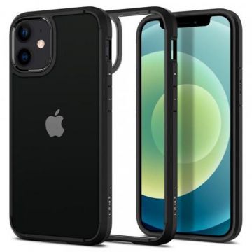 Husa pentru Apple iPhone 12 / 12 Pro, Spigen, Ultra Hybrid, Neagra