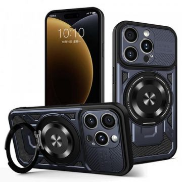 Husa pentru Apple iPhone 15 Pro, Techsuit RuggedCam (Albastru)