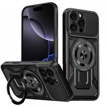 Husa pentru Apple iPhone 16 Pro Max Techsuit RuggedCam (Negru)