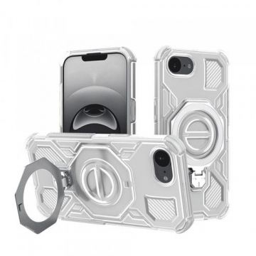 Husa pentru Apple iPhone 16e, Techsuit, Carbon Shield Pro, Alba