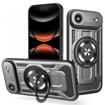 Husa pentru Apple iPhone 17 Air Techsuit RuggedCam (Gri/Negru)