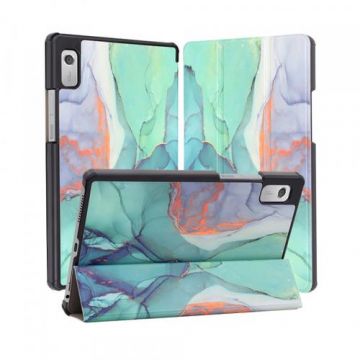 Husa pentru Lenovo Tab M9 Techsuit FoldPro Green Time (Multicolor)