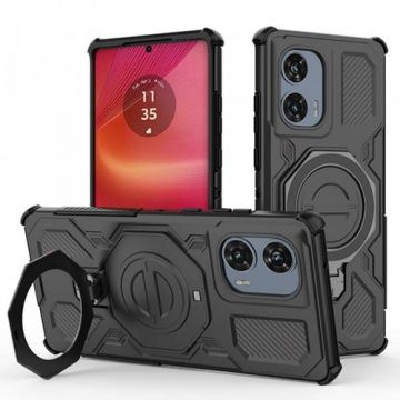 Husa pentru Motorola Edge 50 Fusion, Techsuit Carbon Shield Pro (Negru)