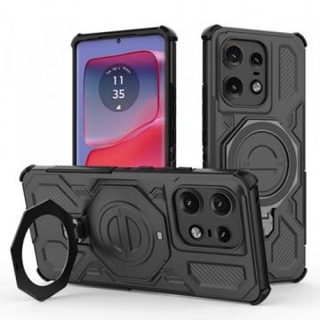 Husa pentru Motorola Edge 50 Pro, Techsuit Carbon Shield Pro (Negru)