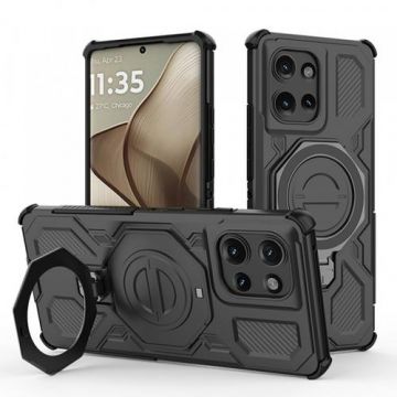 Husa pentru Motorola Edge 50, Techsuit Carbon Shield Pro (Negru)