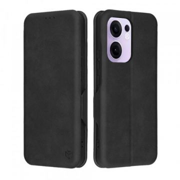 Husa pentru Oppo Reno13 FS 5G / Reno13 F 4G / Reno13 F, Techsuit, Safe Wallet Plus (Negru)