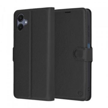 Husa pentru Samsung Galaxy A06 A065, Techsuit, Leather Folio, Neagra