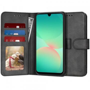 Husa pentru Samsung Galaxy A26 A266, Techsuit Diary Book (Negru)