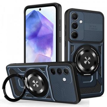 Husa pentru Samsung Galaxy A55 5G A556, Techsuit RuggedCam (Albastru)