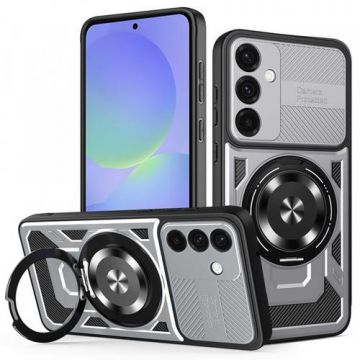 Husa pentru Samsung Galaxy A56 A566 / A36 A366 Techsuit RuggedCam (Gri/Negru)