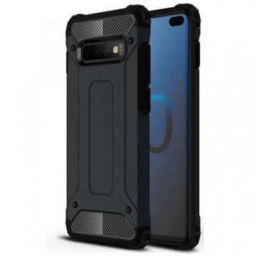 Husa pentru Samsung Galaxy S10 G973, Techsuit Hybrid Armor (Negru)