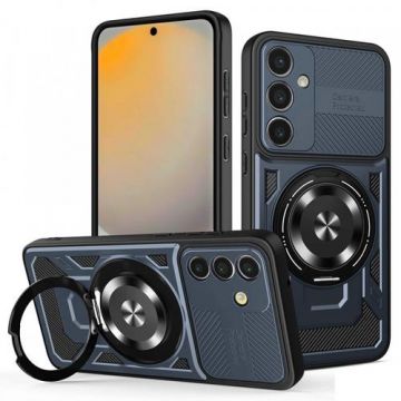 Husa pentru Samsung Galaxy S24 FE S721, Techsuit RuggedCam (Albastru/Negru)