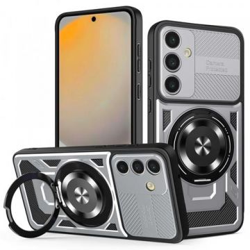 Husa pentru Samsung Galaxy S24 FE S721 Techsuit RuggedCam (Gri/Negru)