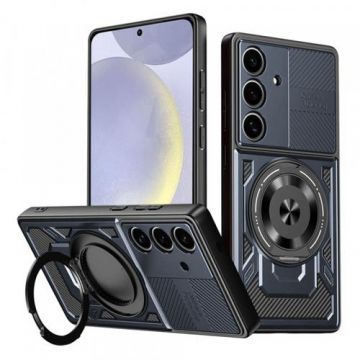 Husa pentru Samsung Galaxy S25 S931 / S24 S921, Techsuit, RuggedCam (Albastru)