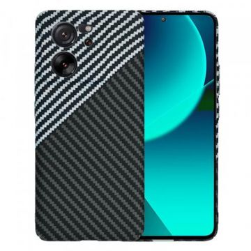 Husa pentru Xiaomi 13T Pro / 13T, Techsuit, Carbonite FiberShell, Neagra Gri