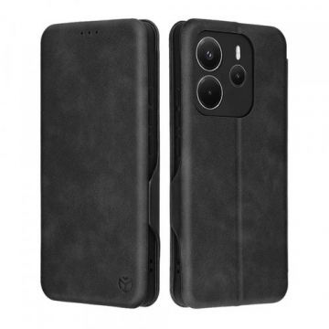 Husa pentru Xiaomi Redmi Note 14 4G (Regional), Techsuit, Safe Wallet Plus, Neagra