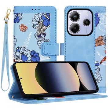 Husa pentru Xiaomi Redmi Note 14 5G, Techsuit, FlipCraft (Albastru)
