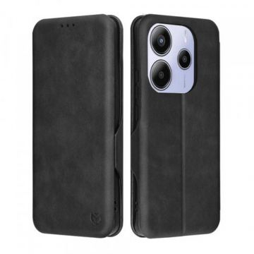 Husa pentru Xiaomi Redmi Note 14 5G, Techsuit, Safe Wallet Plus (Negru)