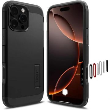 Husa Protectie Spate Spigen Tough Armor, MagSafe, pentru iPhone 16 Pro Max (Negru)