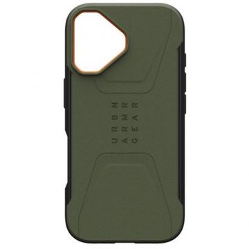 Husa Protectie Spate UAG Civilian MagSafe pentru Apple iPhone 17 (Verde/Portocaliu)