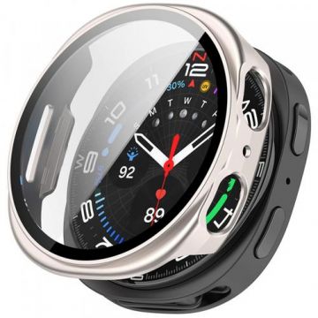 Husa Techsuit Defense360 Pro pentru Samsung Galaxy Watch8 44mm (Argintiu Perlat)