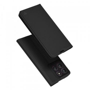 Husa Techsuit Magskin Book pentru Motorola Edge 60 Pro, Neagra
