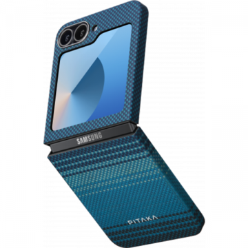 Pitaka Husa de protectie Pitaka MagEZ 5 600D, Moonrise Ultra Slim Samsung Galaxy Z Flip 6, Albastru