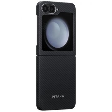 Pitaka Husa de protectie Pitaka MagEZ 5 600D Ultra Slim Samsung Galaxy Z Flip 6, Negru/Gri