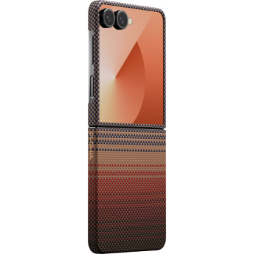 Pitaka Husa Pitaka pentru Samsung Galaxy Z Flip7, MagEZ 7, Ultra-Slim, MagSafe, Sunset