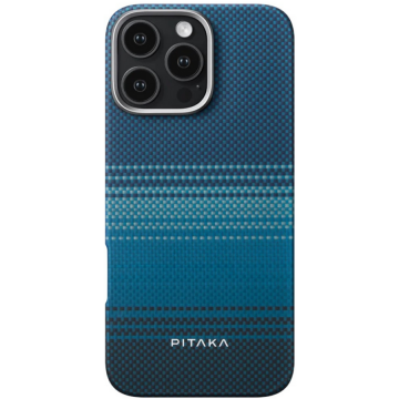 Pitaka Husa Pitaka Tactile Woven Aramida compatibila cu Magsafe iPhone 16 Pro Max, Moonrise
