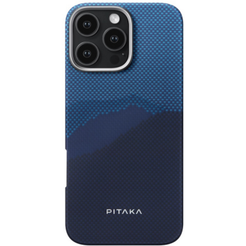 Pitaka Husa Pitaka Tactile Woven Aramida compatibila cu Magsafe iPhone 16 Pro StarPeak Over the Horizon