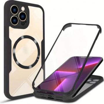 Husa MagSafe pentru Apple iPhone 13 Pro Max, Techsuit, ColorVerse 360, Neagra Husa MagSafe pentru Apple iPhone 13 Pro Max, Techsuit, ColorVerse 360, Neagra