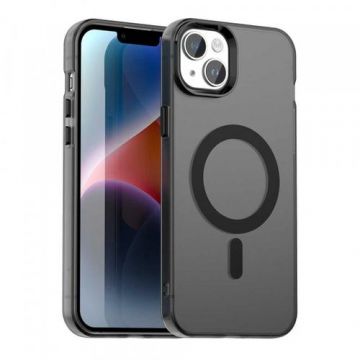 Husa MagSafe pentru Apple iPhone 13, Techsuit, CandyCase, Neagra