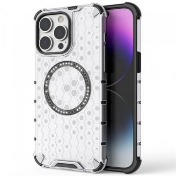 Husa MagSafe pentru Apple iPhone 14 Pro, Techsuit, HoneyComb Shield