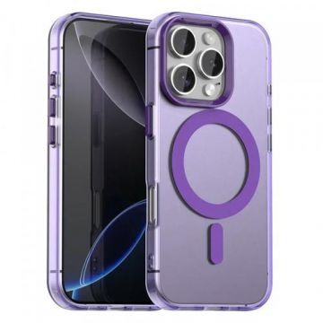 Husa MagSafe pentru Apple iPhone 16 Pro Max Techsuit CandyCase (Mov)