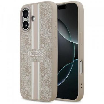 Husa MagSafe pentru Apple iPhone 17, Guess, 4G Printed Stripes
