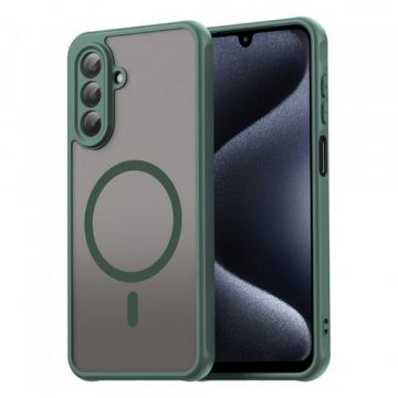 Husa MagSafe pentru Samsung Galaxy A17 5G, Techsuit, HaloFrost II (Verde)